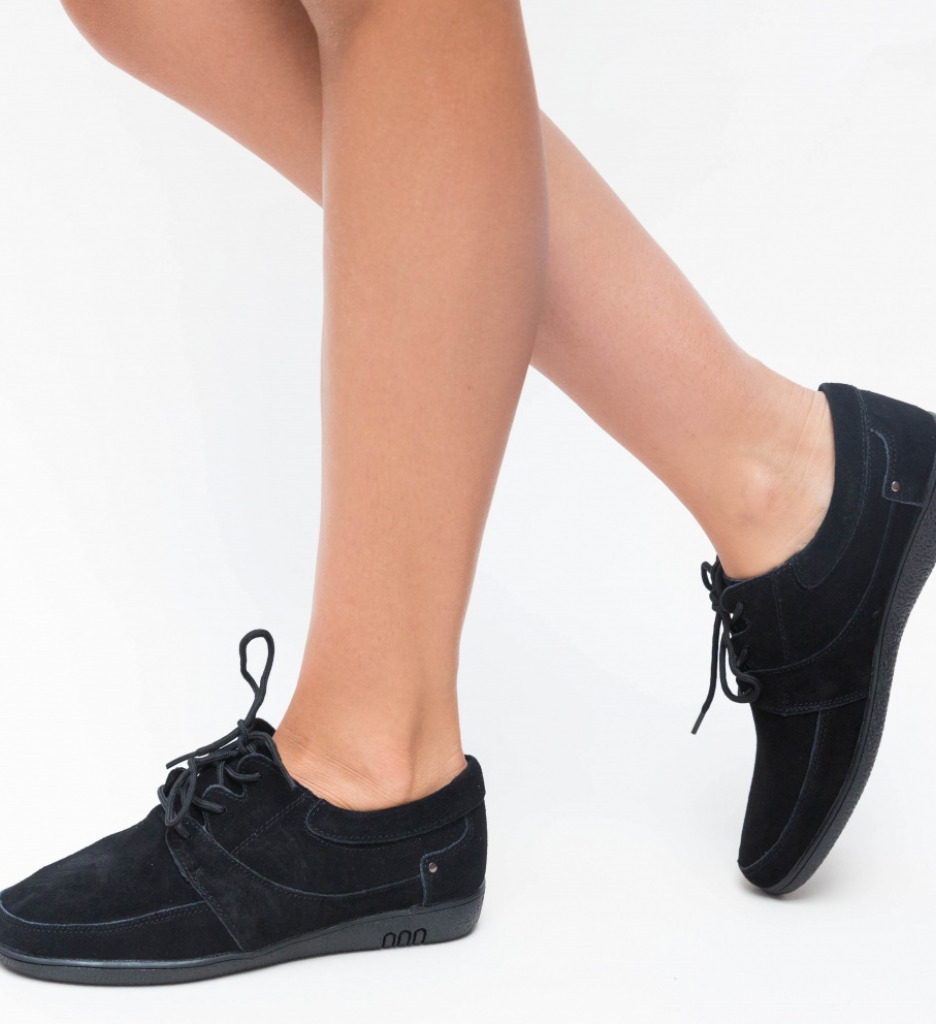 Pantofi Casual Solio Negri | Stil și Confort