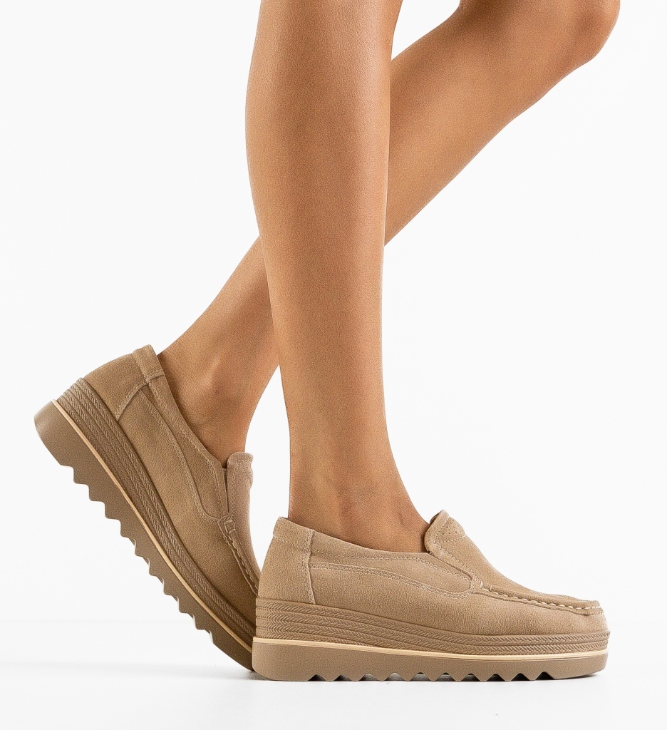 Pantofi Casual Smirno Bej - Confort și Eleganță