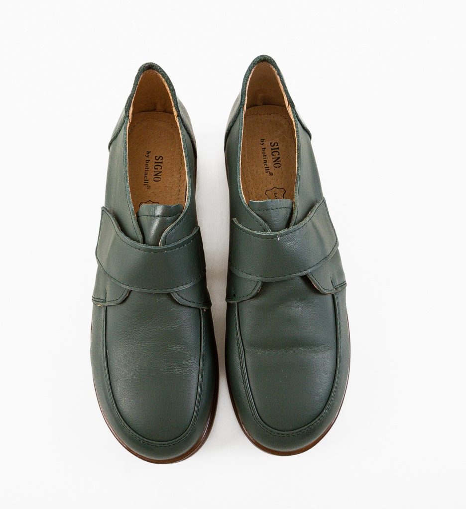 Pantofi Casual Confort | Model Grig-Verde - imagine 7