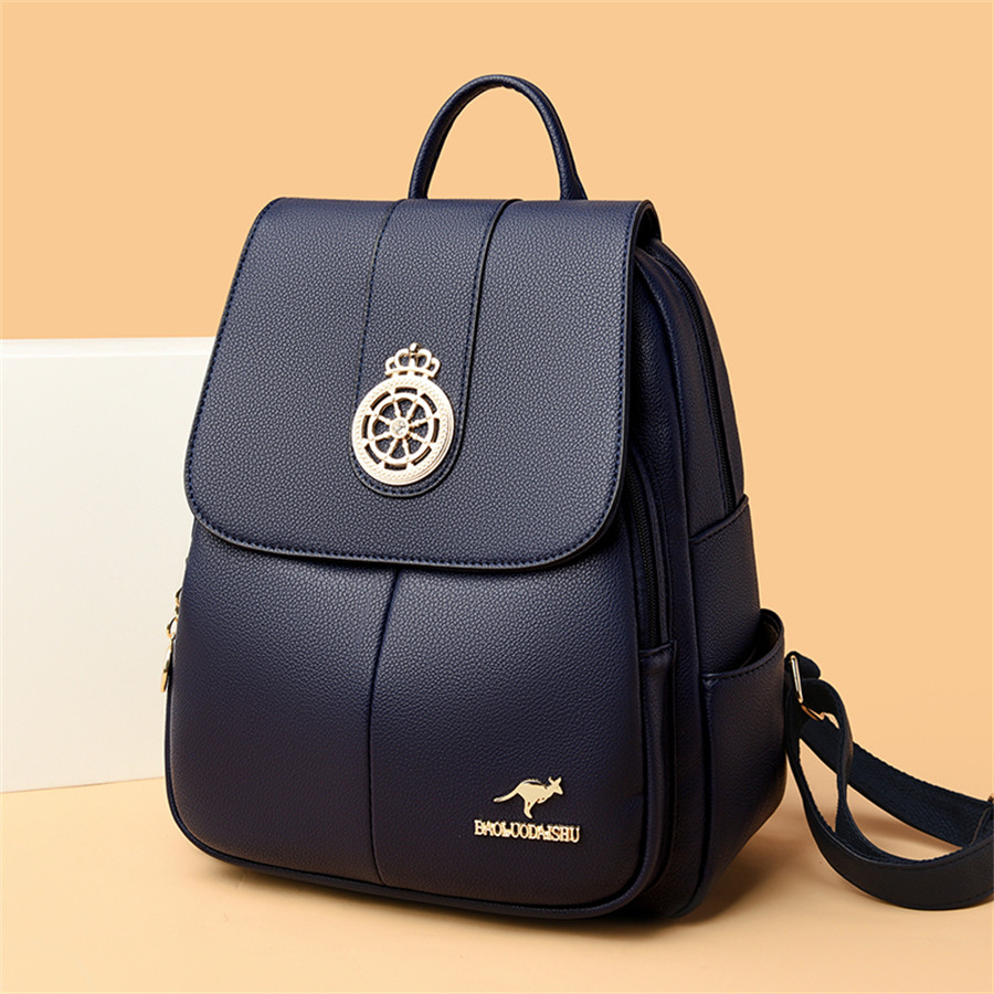 Rucsac Dama Delis Aleah GT2250 Albastru Piele Ecologica - imagine 5