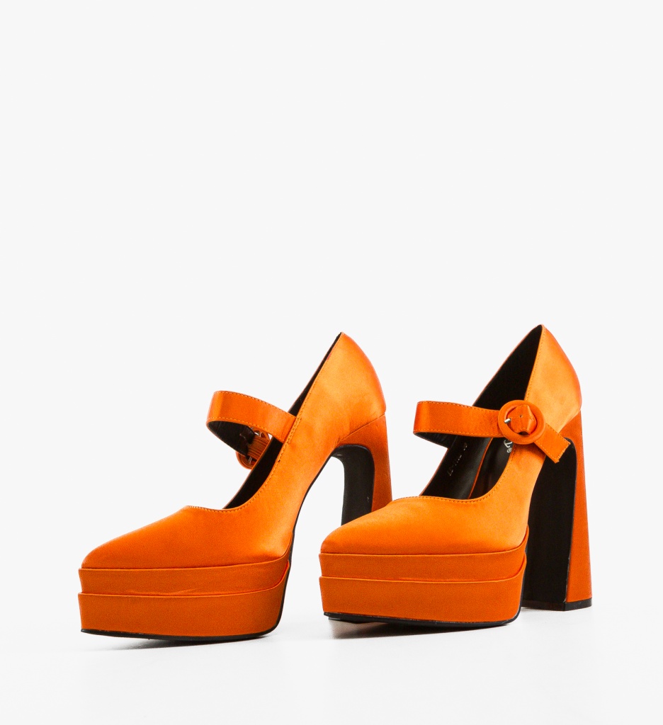 Pantofi Fobol Portocalii - Eleganță și Stil - imagine 5