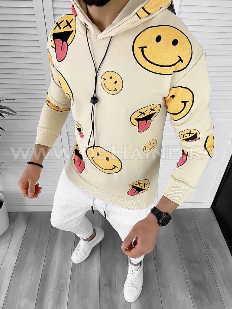 Hanorac Bej Slim Fit Barbati | Stil Casual Modern
