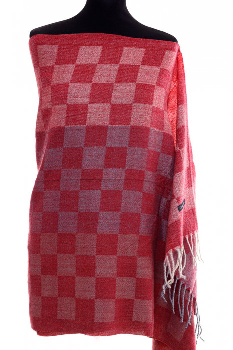 Esarfă Casmir Shopika Geometric Bordo - imagine 2