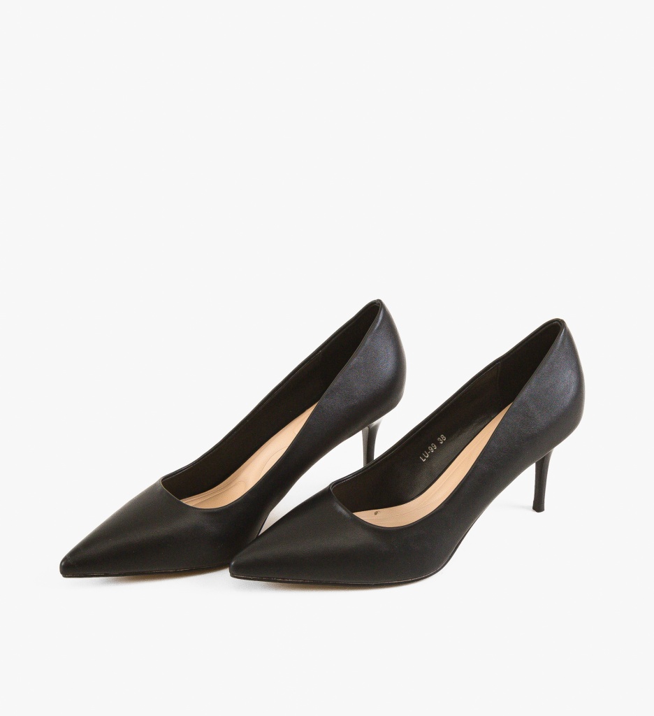 Pantofi Stiletto Negri Eleganți Adra - imagine 5