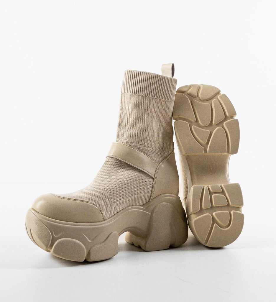 Sneakers Tradale Bej - Confort și Stil Urban - imagine 6