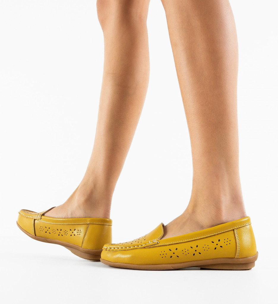 Pantofi Debar Galbeni - Stil si Confort Urban