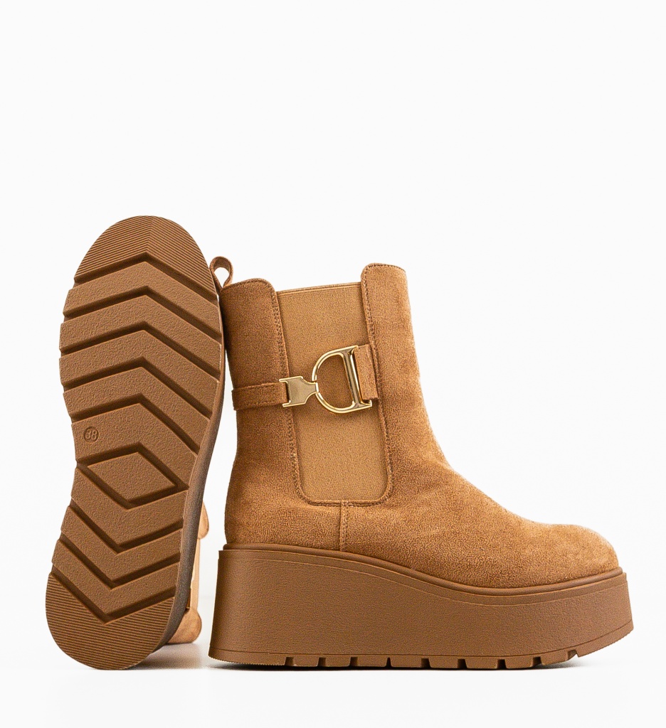 Ghete Dama Neba Camel | Confort si Eleganta - imagine 5