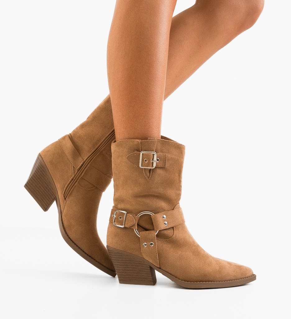 Botine Dama Edwin Khaki | Stil și Confort