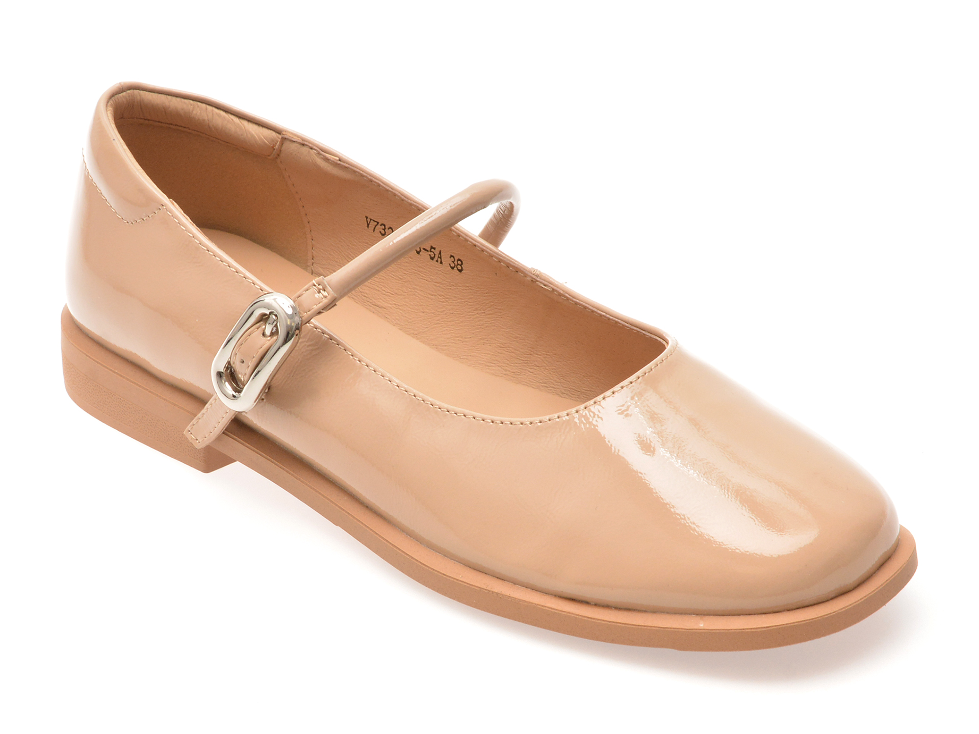 Pantofi Image Nude în Piele Lacuită | Eleganță