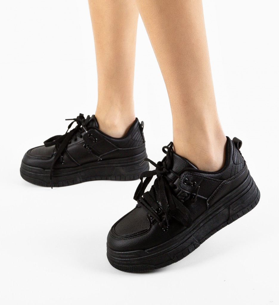 Sneakers Dama Deleon Negri | Confort și Stil - imagine 4