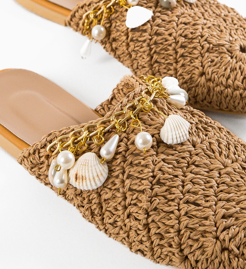 Papuci Brimlock Maro - Confort și Stil - imagine 8