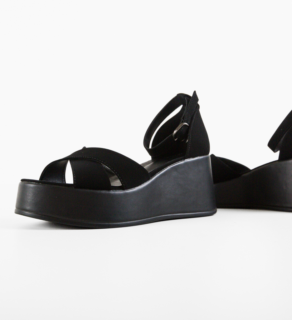 Platforme Brielle Negre | Eleganță și Confort - imagine 6