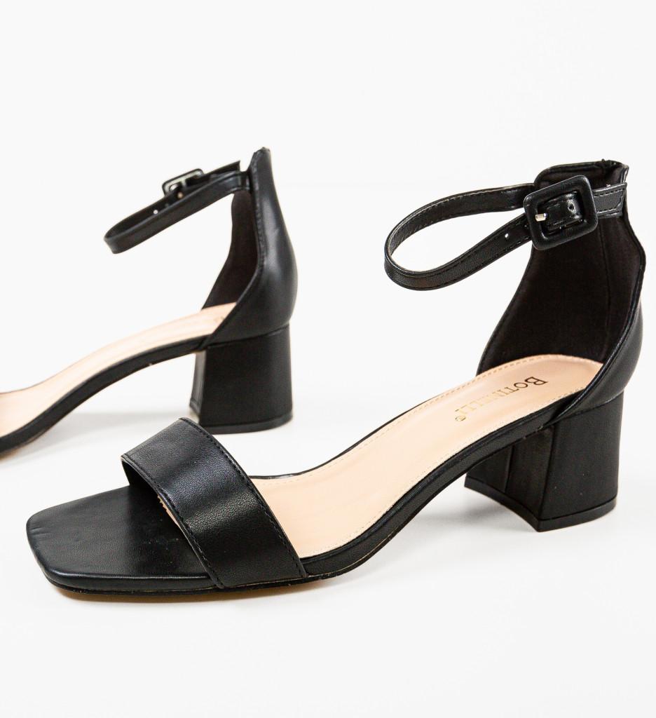Sandale Toc Zime Negre - Eleganță și Stil - imagine 5
