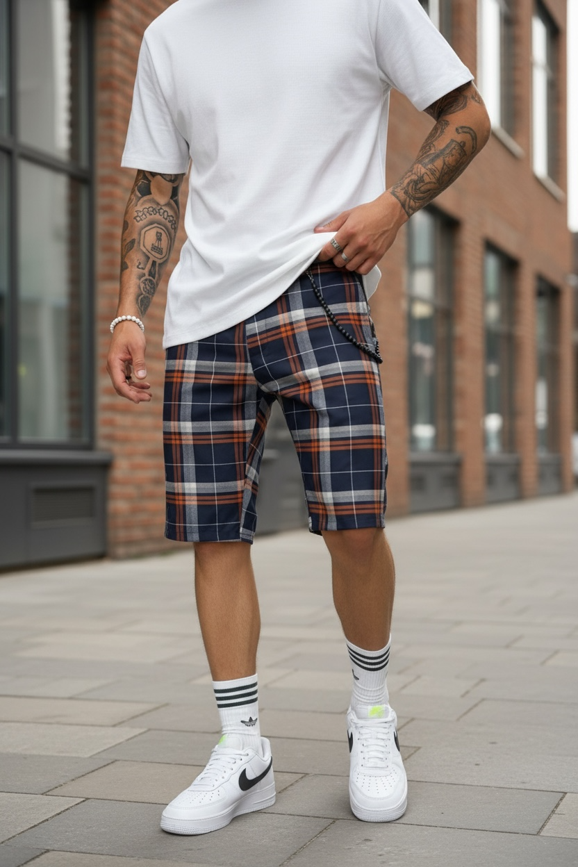 Pantaloni Scurti Carouri | Stil Casual Accesibil - imagine 2
