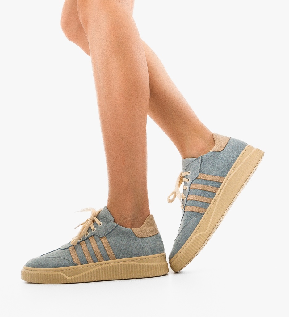 Sneakers Dama Crimson Albastri - Confort și Stil - imagine 4