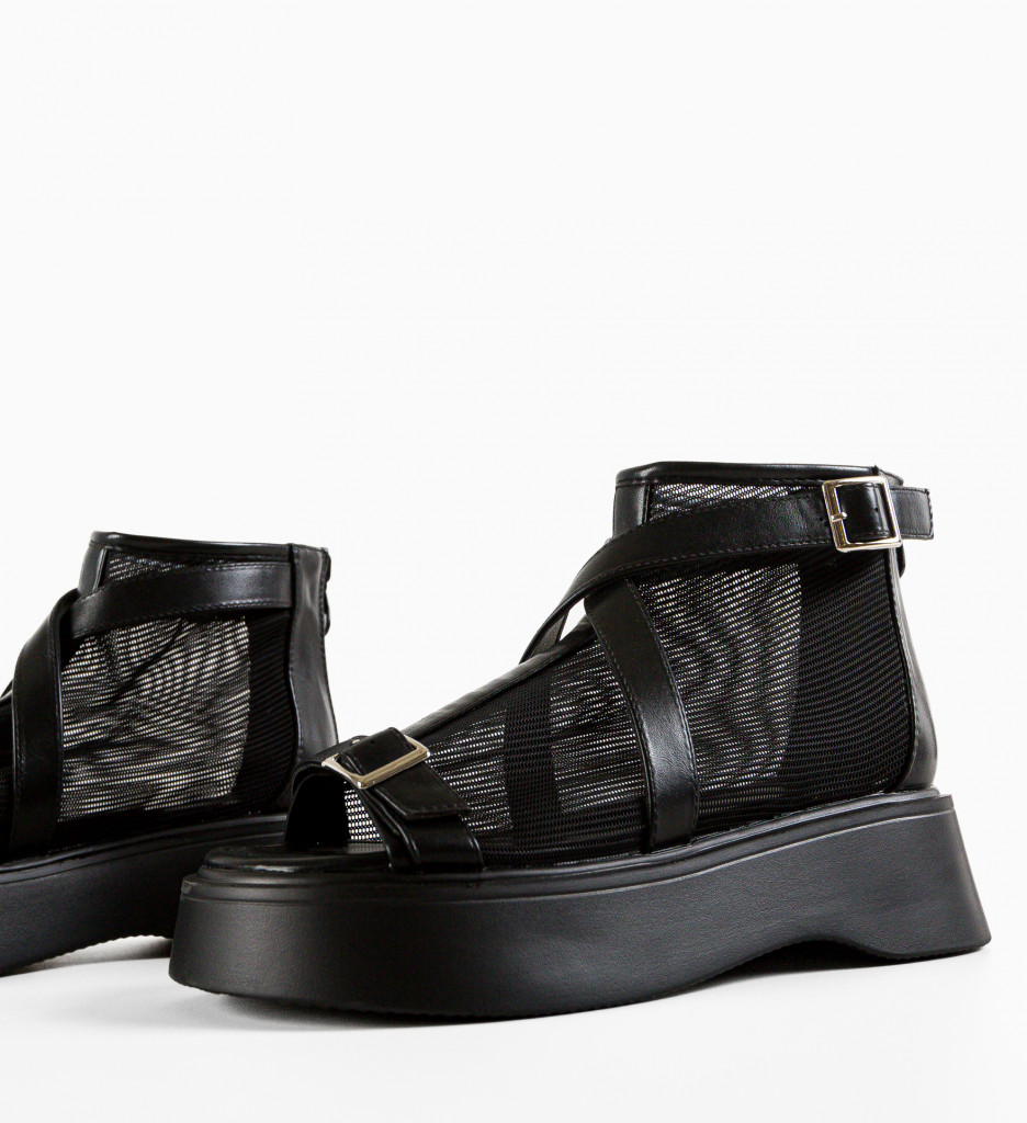 Sandale Dama Tomila Negre | Eleganță și Confort - imagine 6