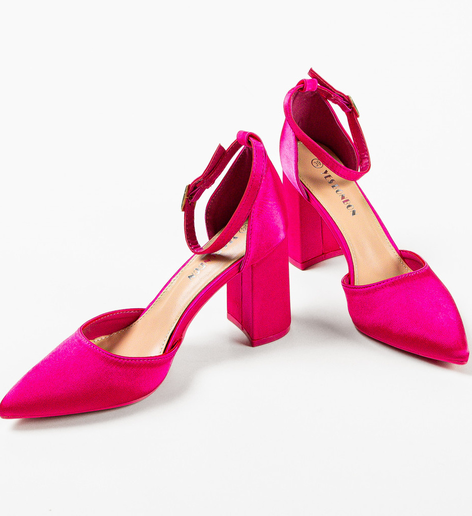 Pantofi cu Toc Villanueva Fuchsia | Eleganță și Stil - imagine 5
