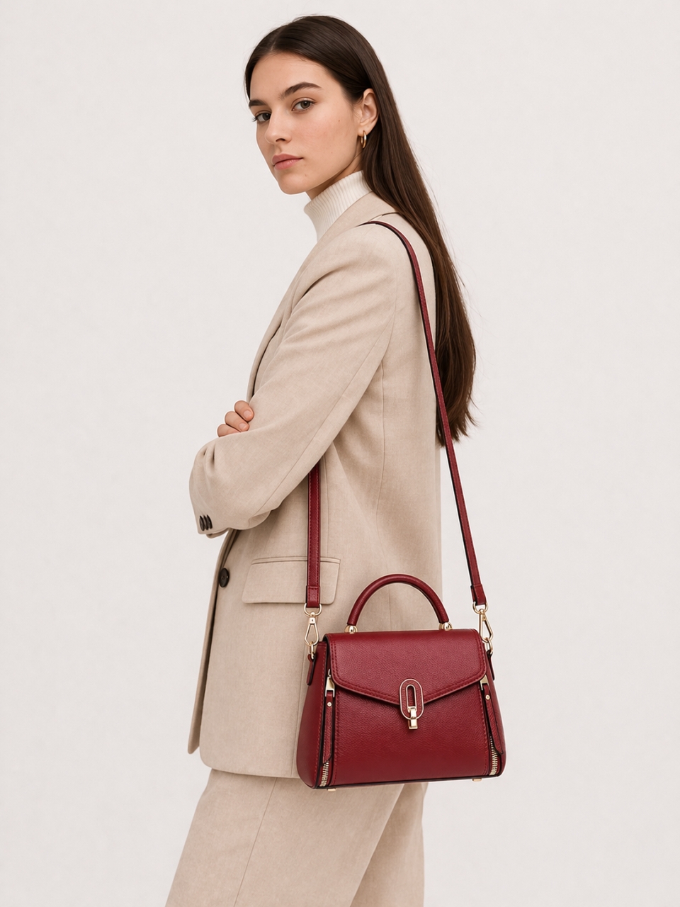 Geanta Dama Delis Rhiannon GT2832 Bordo - imagine 2