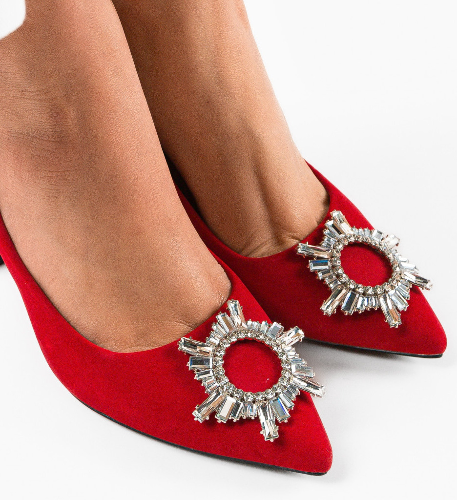 Pantofi Dama Hebebe Rosii Eleganți