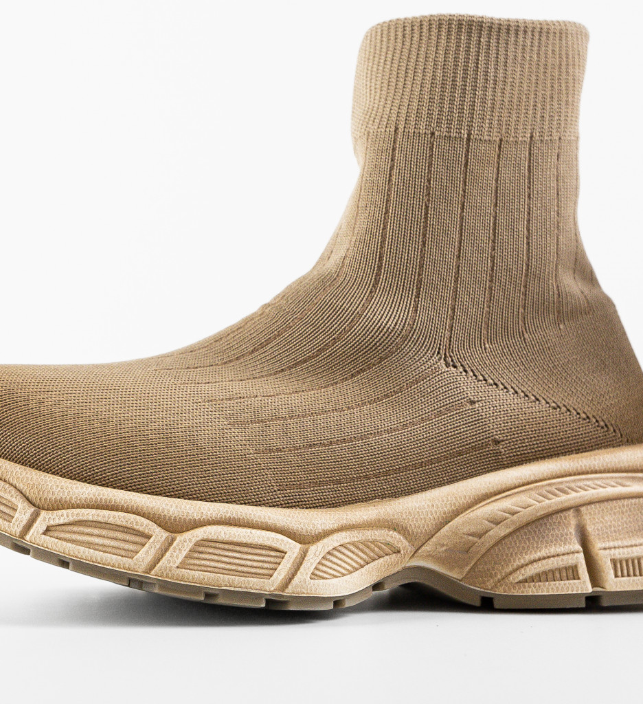 Sneakers Dama Yunus Khaki - Confort & Stil - imagine 8