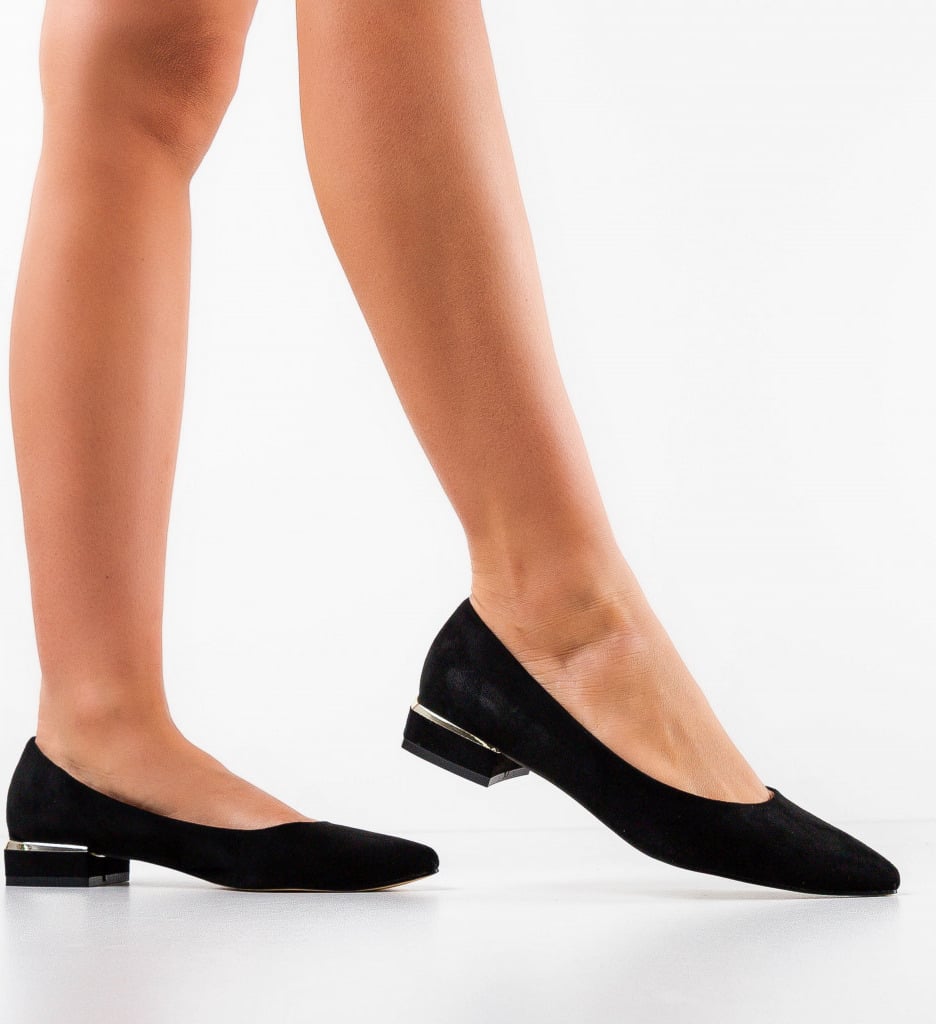 Pantofi Dama Depere Negri Eleganți - imagine 3