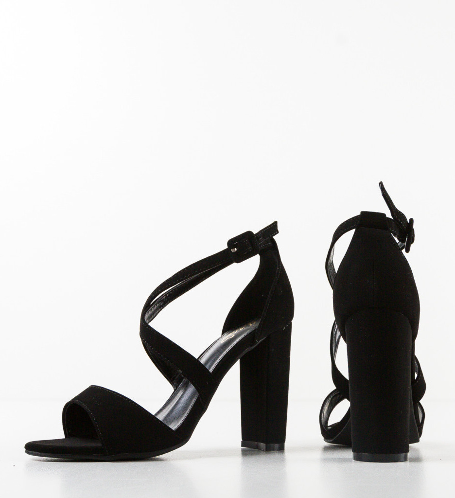 Sandale cu Toc Adeline Negre - Eleganță și Stil - imagine 7