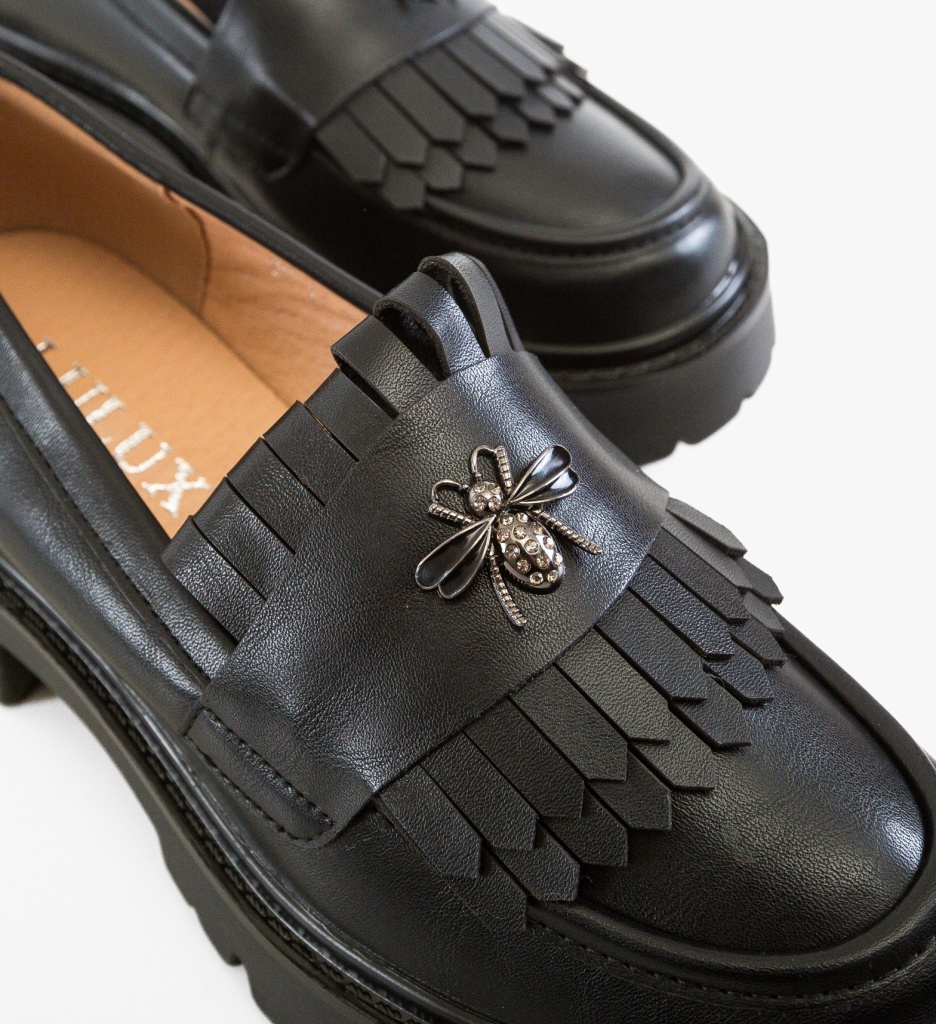 Pantofi Casual Trevy Negri 2 - Confort Stilat - imagine 3
