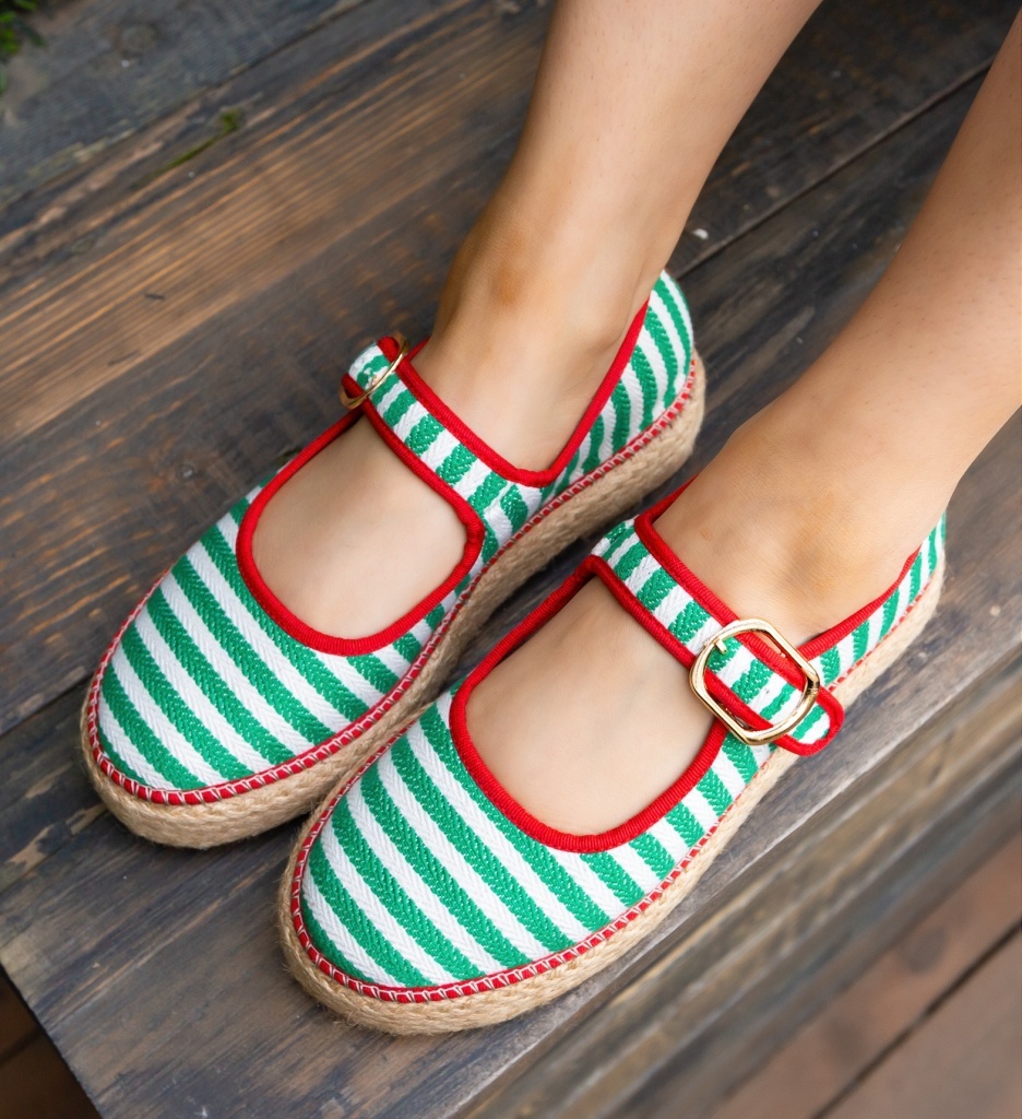 Espadrile Dama Verzi Gamny - Confort Casual - imagine 6