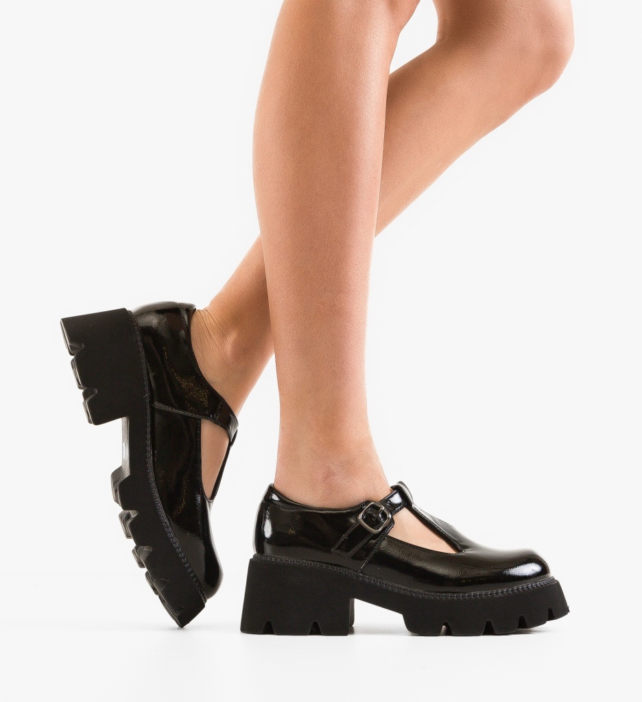 Pantofi Casual Fabox Negri - Confort și Stil Zilnic
