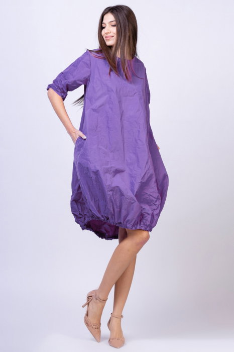 Rochie Midi Gogosar Mov Shopika | Model Flattering