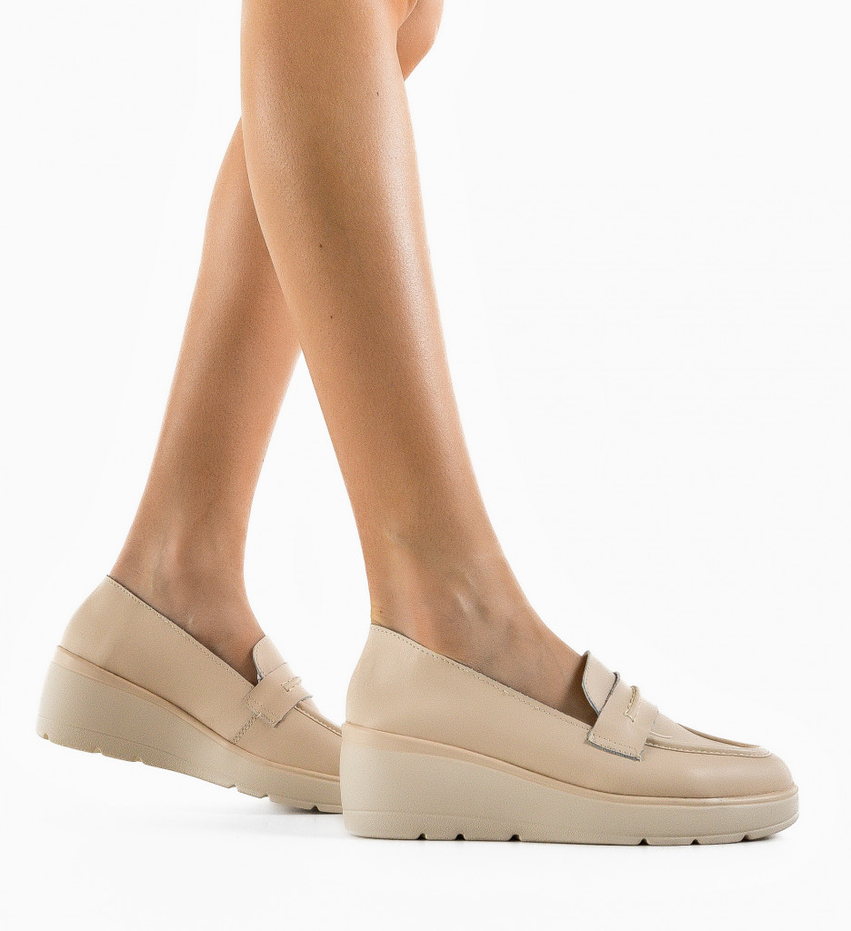 Pantofi Casual Teyana Bej | Confort și Stil