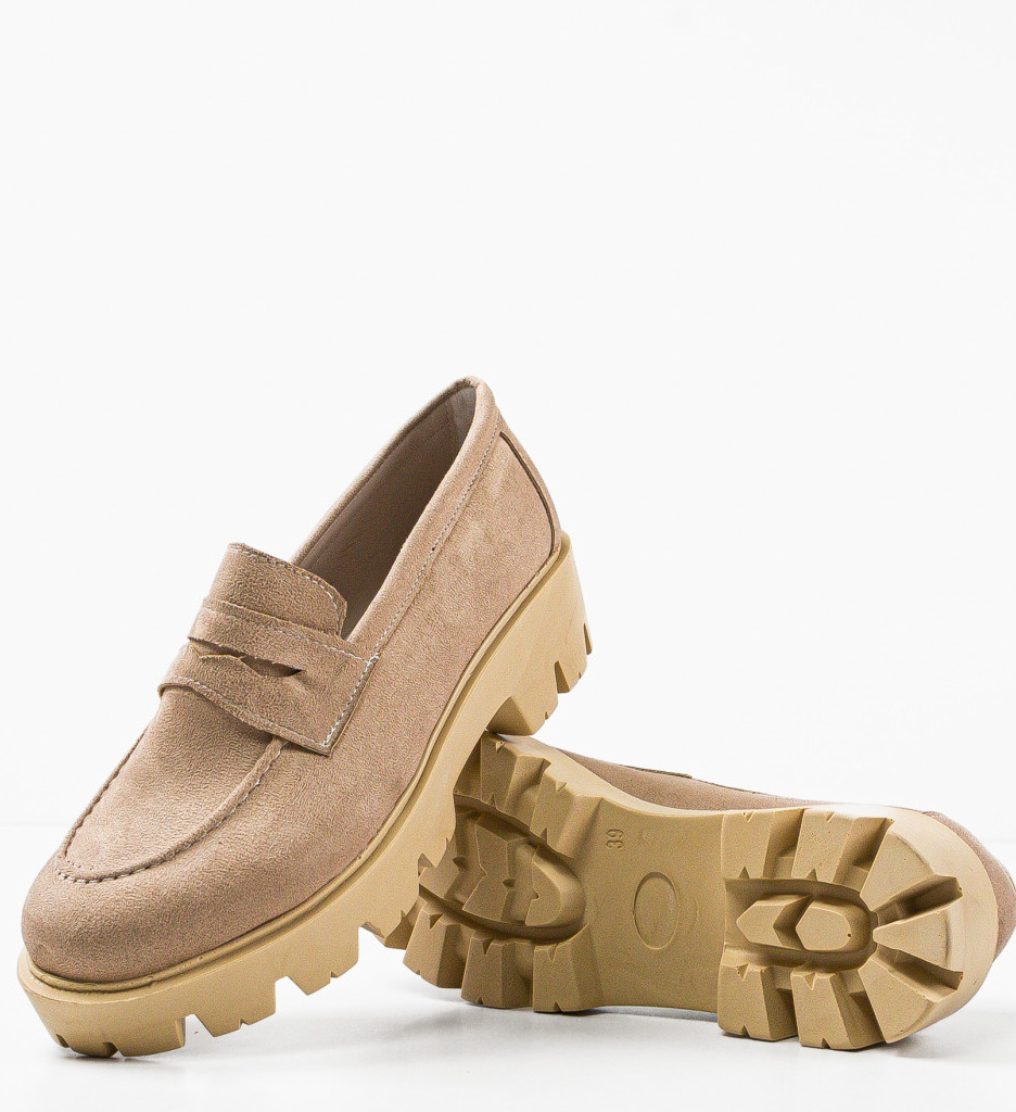 Pantofi Casual Dama Gyna Bej - Confort și Stil - imagine 5