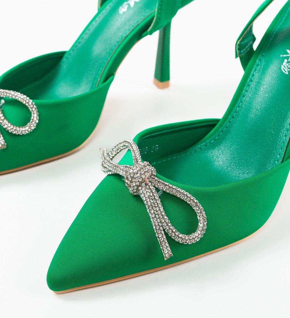 Pantofi cu Toc Julay Verzi - Eleganță Asigurată - imagine 8