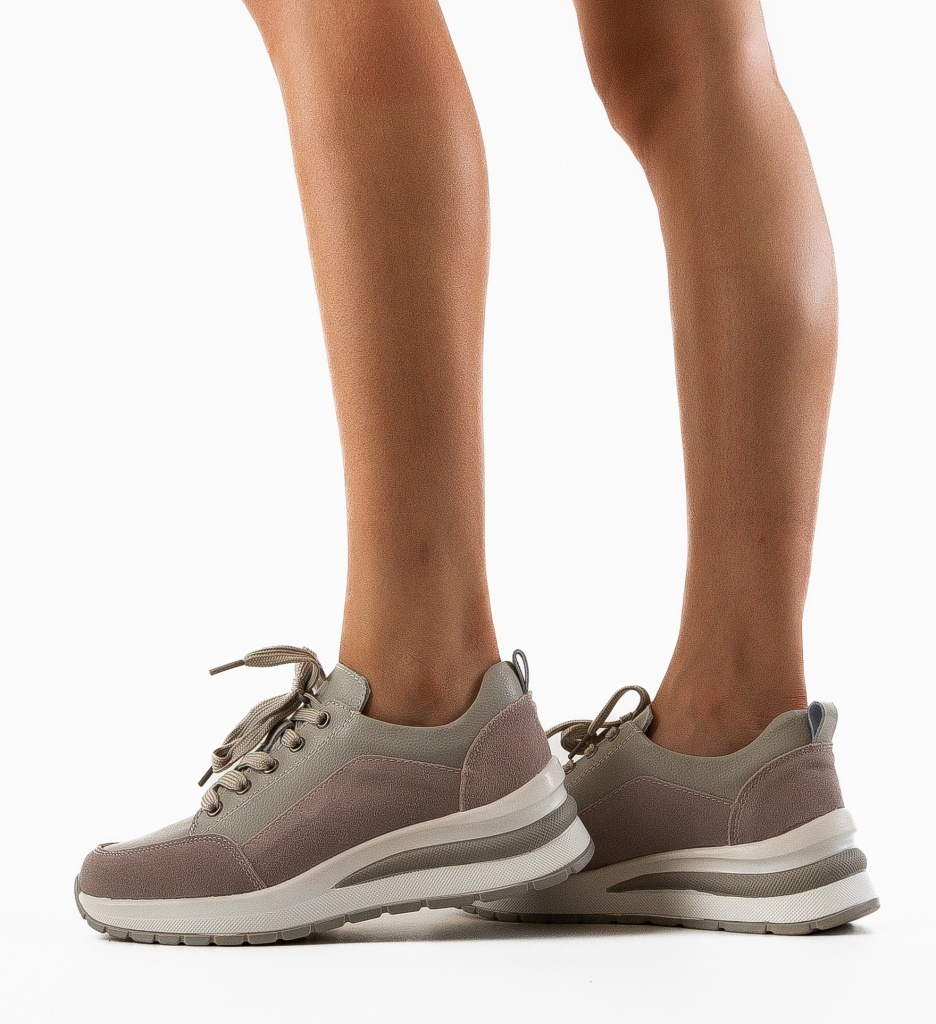 Sneakers Dama Likolas Gri - Confort și Stil - imagine 1