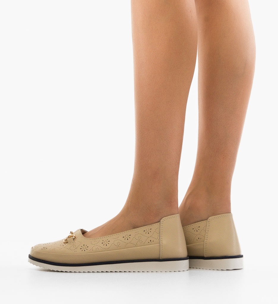 Espadrile Dama Ikram Bej - Confort și Stil Casual - imagine 2
