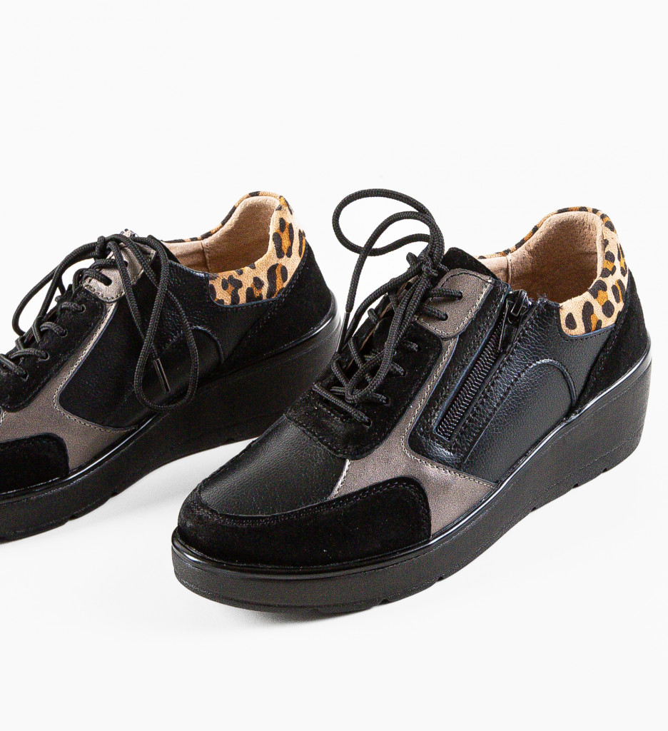 Sneakers Dama Nysa Negri | Confort si Stil Urban - imagine 12