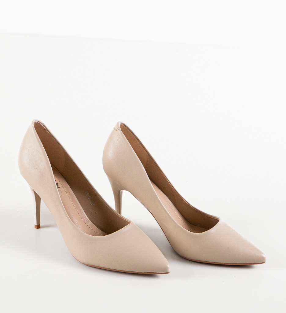 Danube Pantofi Toc Bej - Eleganți și Confortabili - imagine 5