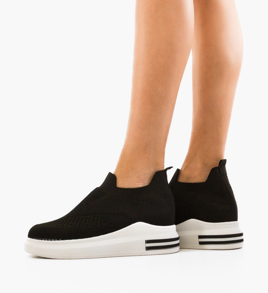 Sneakers Tyvbar Negri - Confort și Stil - imagine 2