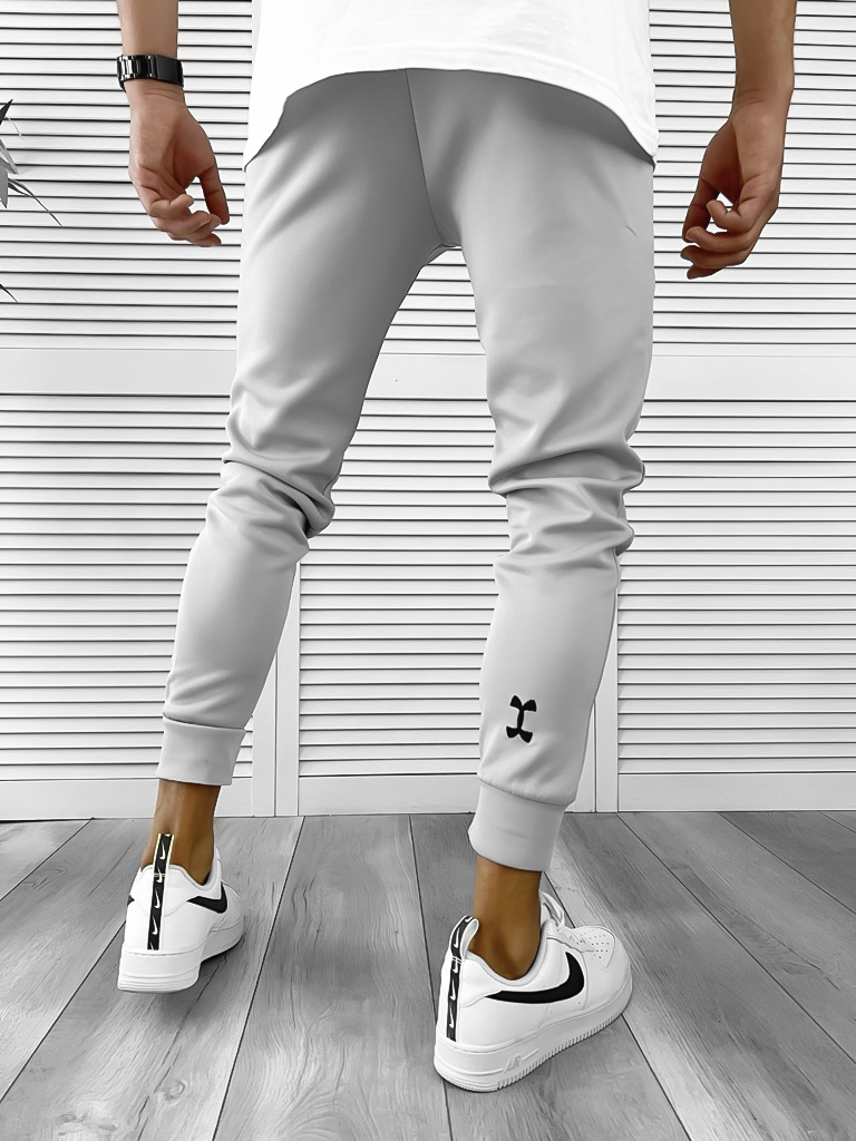 Pantaloni trening gri conici | Stil modern confort