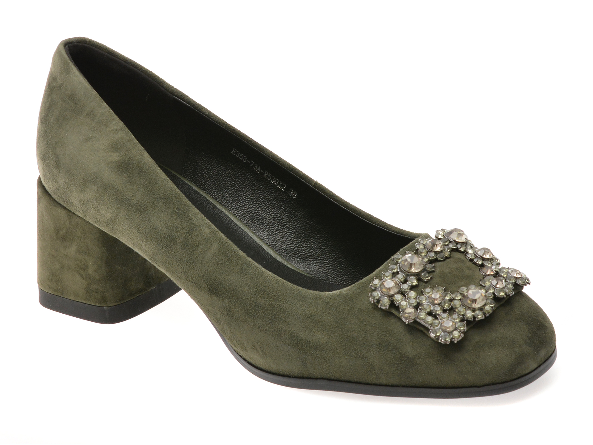 Pantofi Eleganți Epica din Piele Verde