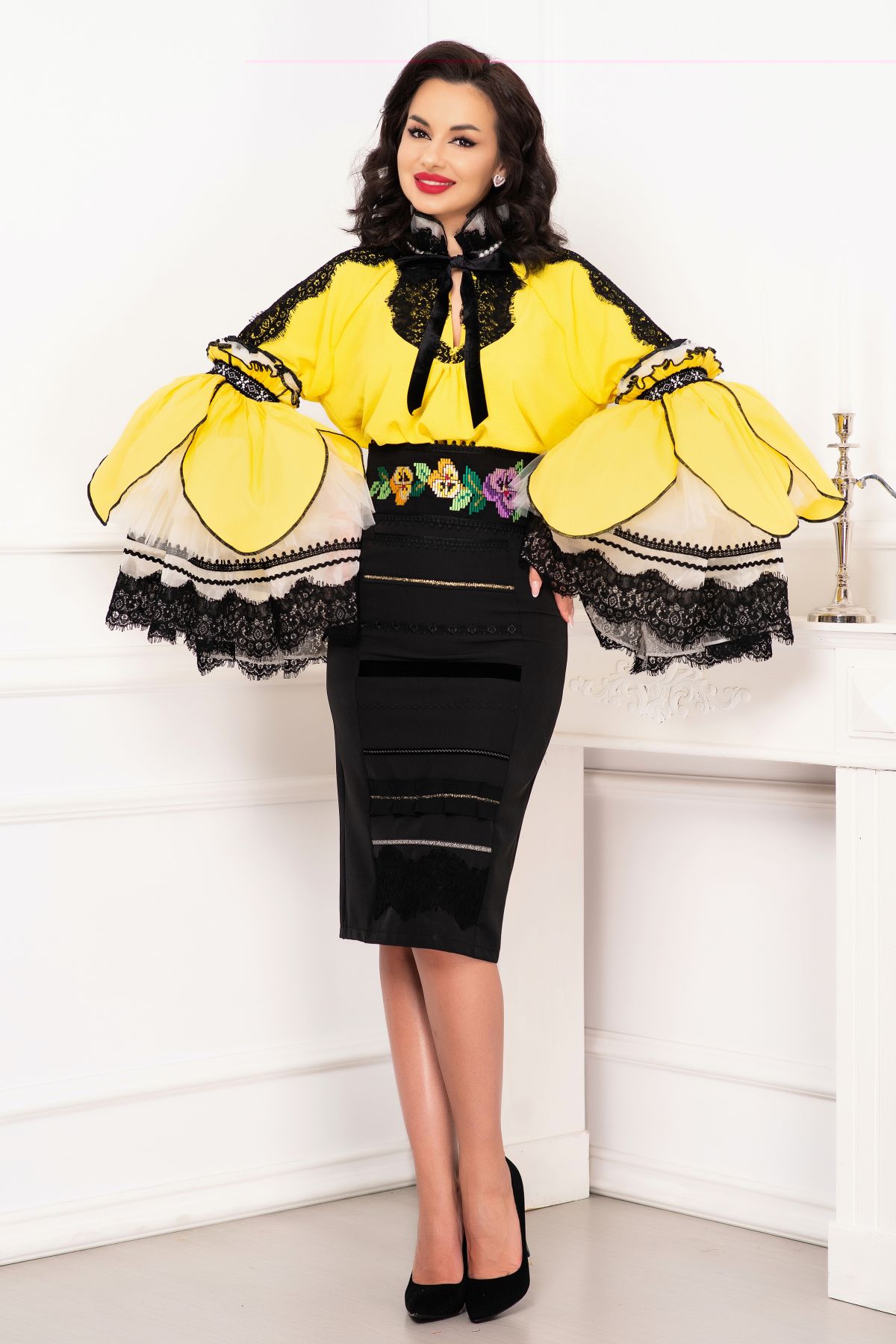 Brau Etno Brodat Legendaria - Autentic Românesc