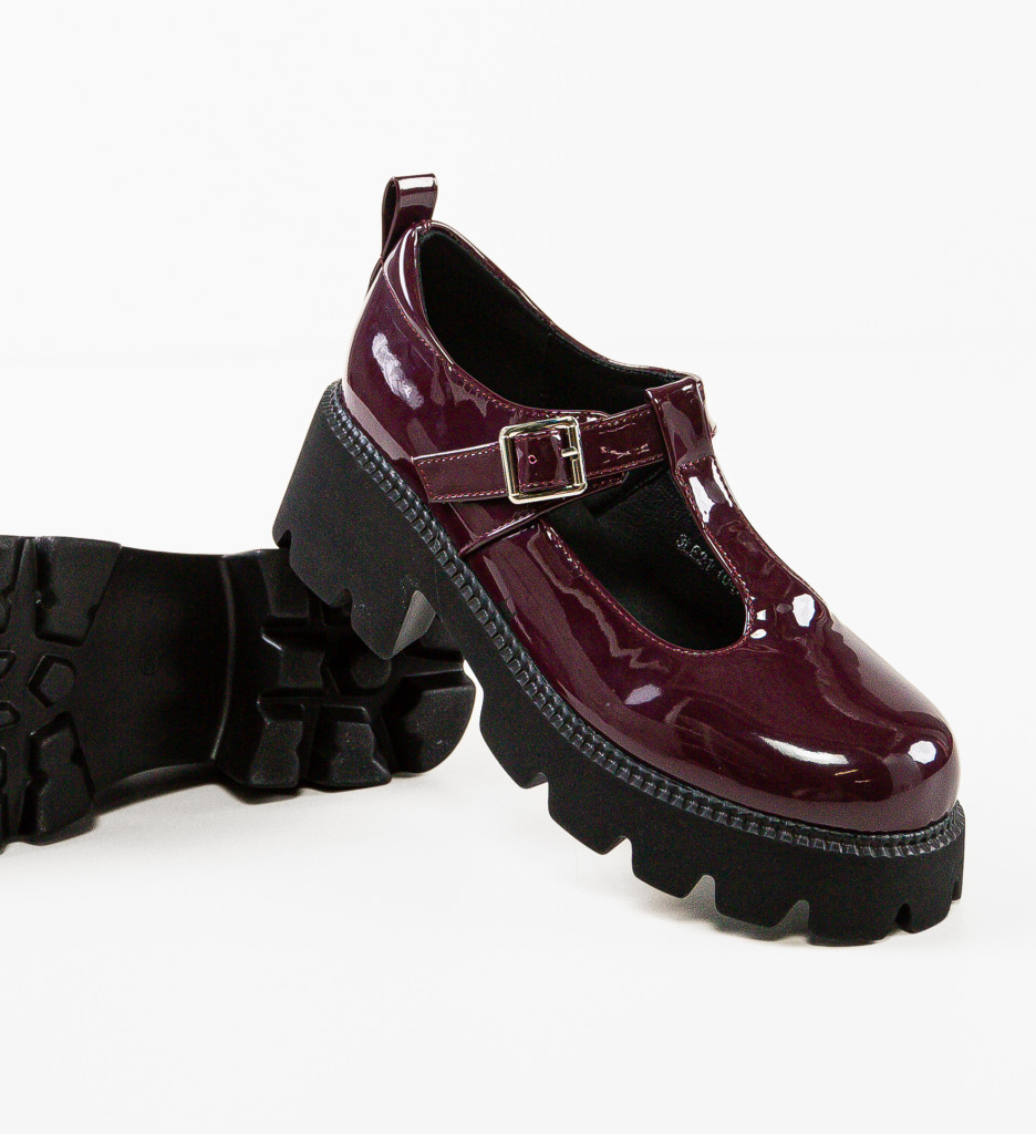 Pantofi Casual Dama Grena Longina - Eleganță Zilnică - imagine 8