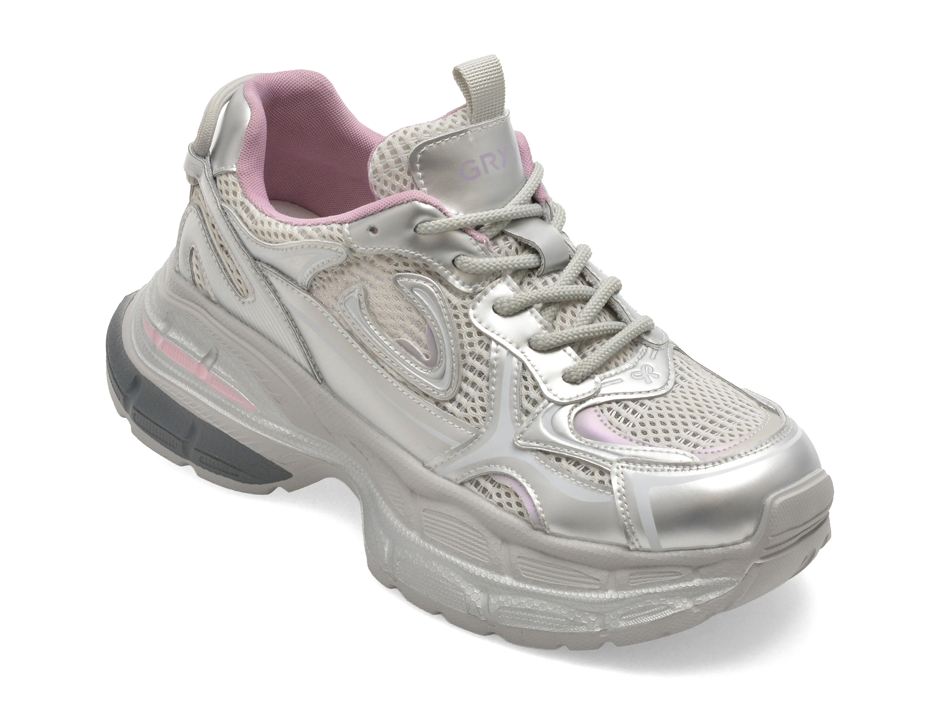 Pantofi Sport GRYXX Argintii Piele Naturala