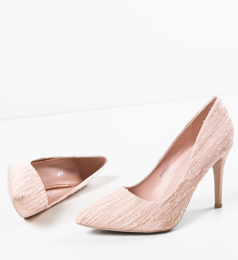 Pantofi Dama Alfred Nude - Toc Elegant - imagine 6