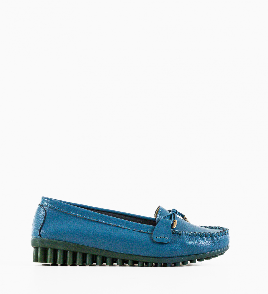 Pantofi Casual Zanetti Albastri - Confort Stil - imagine 5