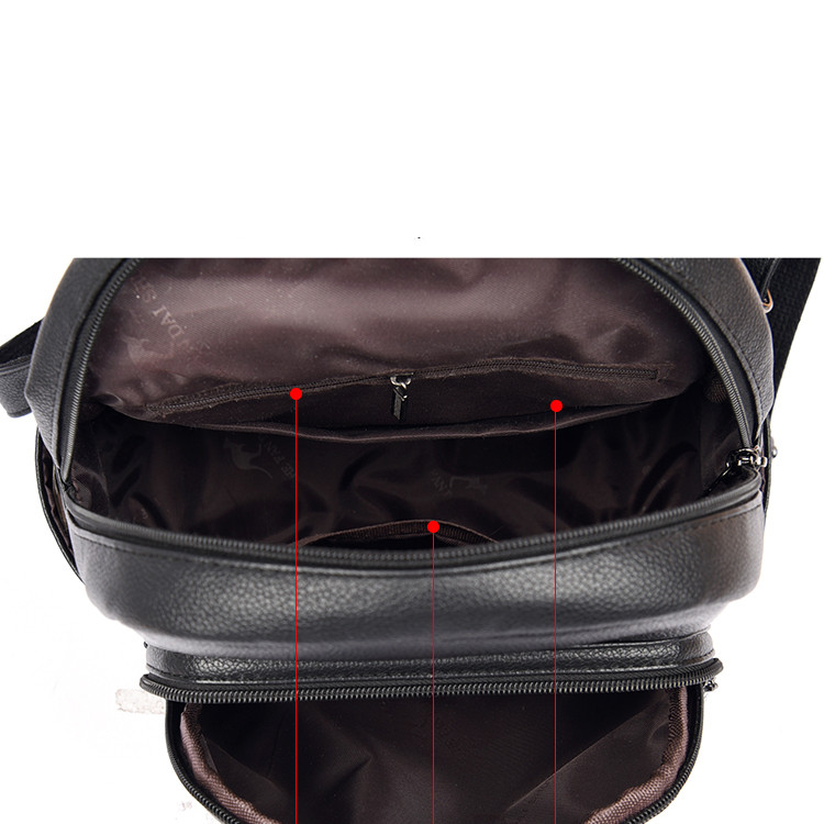 Rucsac dama Pfy Rosalyn GT1901, negru, 32x12x26 cm - imagine 7