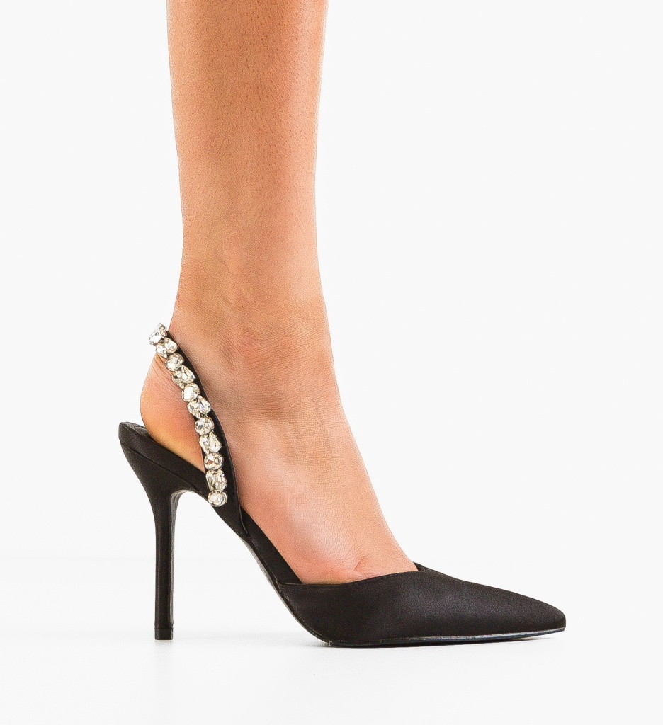 Pantofi Havenot Negri Eleganți cu Toc - Stil Refined - imagine 6