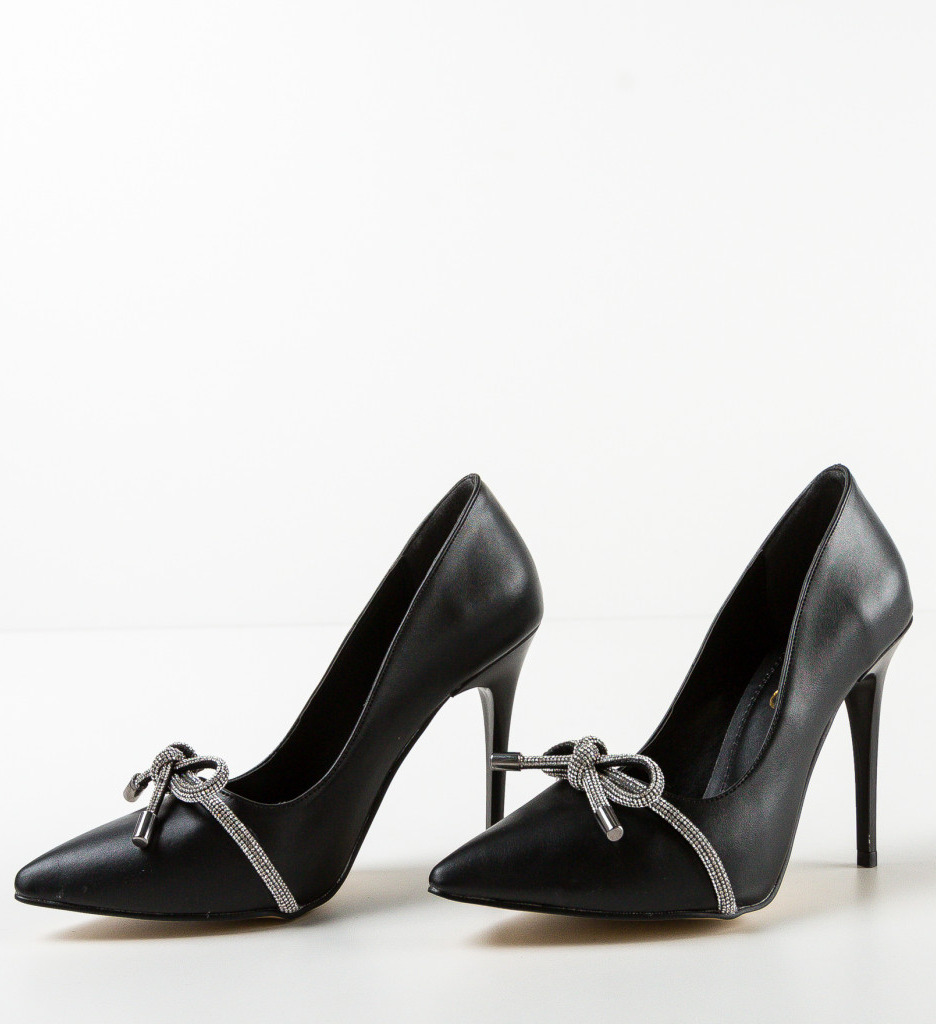Pantofi Kroba Negri cu Toc - Eleganți și Moderni - imagine 5