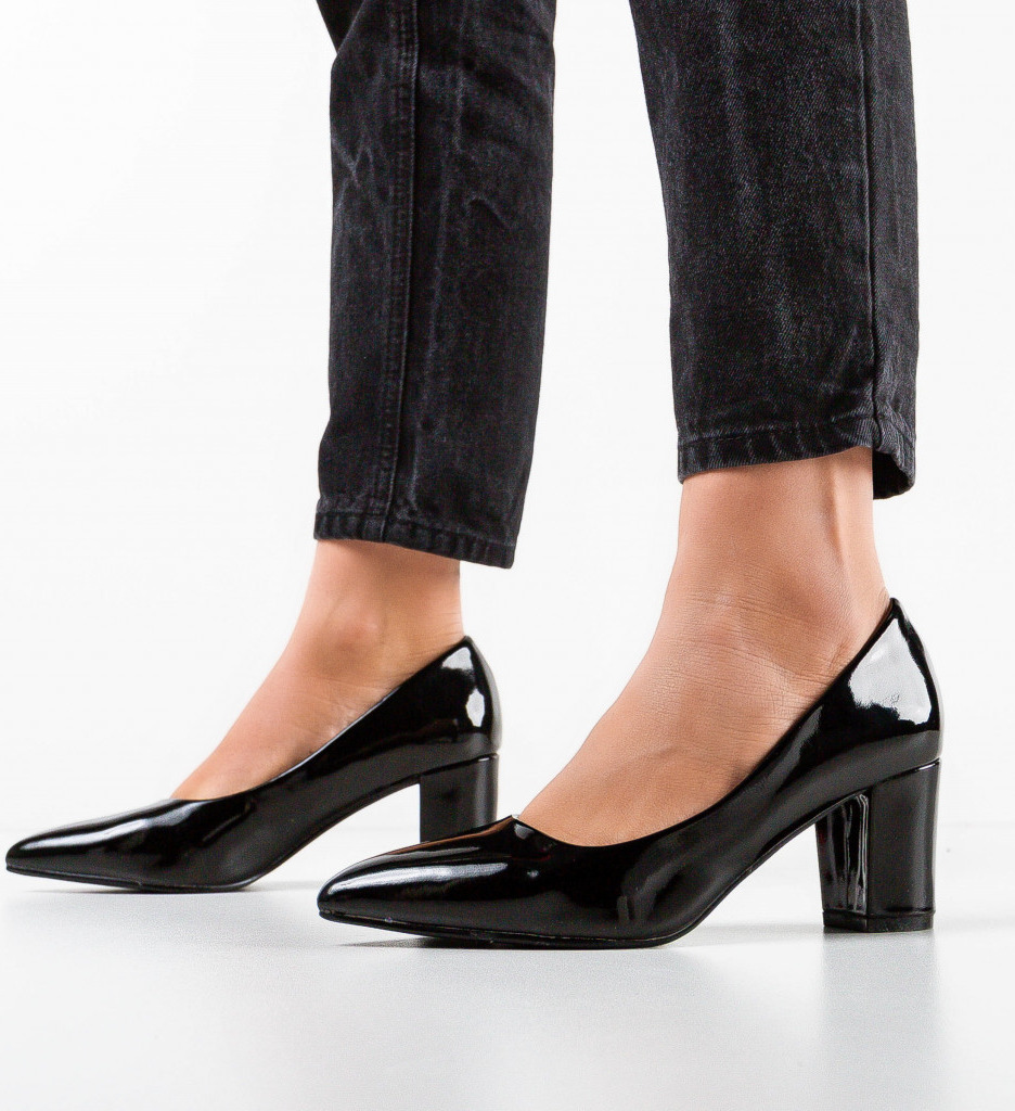 Pantofi Parsons Negri | Eleganță și Stil - imagine 3