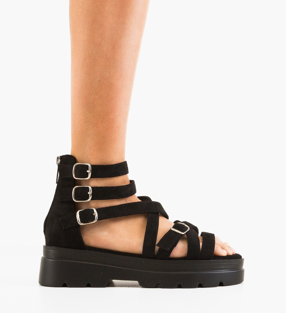 Sandale Dama Dobre Negre | Eleganță și Confort - imagine 6